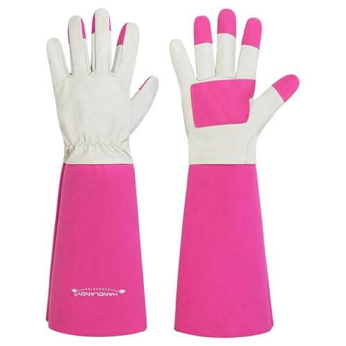 Rose Pruning Gloves for Men Women (Pink / Small (Pack of 1))