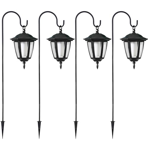 4 Pack Solar Halloween Flame Hanging Lights Outdoor (Purple / 4 Pack)