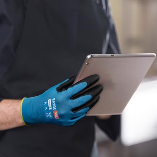 Safety Work Gloves (Blue (Touch Screen) / Medium)