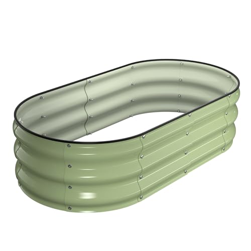 Raised Garden Bed Kit (Avocado Green / 4×2×1 ft)