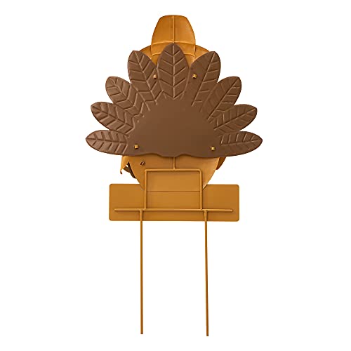 29.92" H Metal Thanksgiving Turkey Decorative Yard Signs with Stakes for Indoor Outdoor Fall Harvest Hanging Welcome Sign Wall Decor (29.92”h Turkey)
