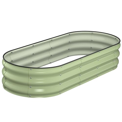Raised Garden Bed Kit (Avocado Green / 5×2×1 ft)