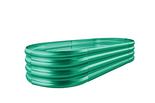 Galvanized Raised Garden Bed Kit (4×2×1ft(1pcs） / 3-green)