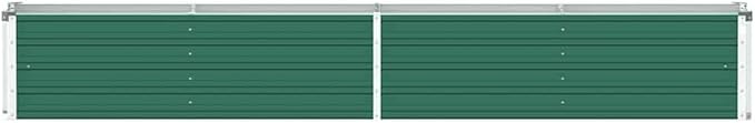 Raised Beds for Gardening Ground Box Box Boxes Garden Raised Bed Galvanized Steel 126"x15.7"x17.7" Greenfor Patio Balcony backyards