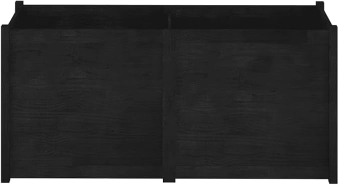 Garden Planter,Raised Flower Beds,Gardening Planters,Multifunctional Raised Bed,Plant Privacy Fence,Greenhouse Planter,for Gardens,Patios,Balconies,Terraces,Black 59.1"x19.7"x27.6" Solid Wood Pine