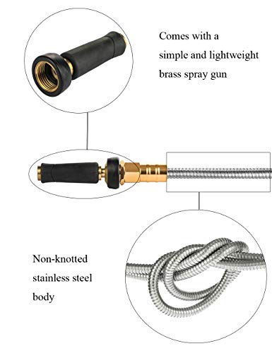 Metal Garden Hose 75 FT (75FT)