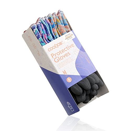 6 Pairs Gardening Gloves for Women (Colorful / Medium (Pack of 6))