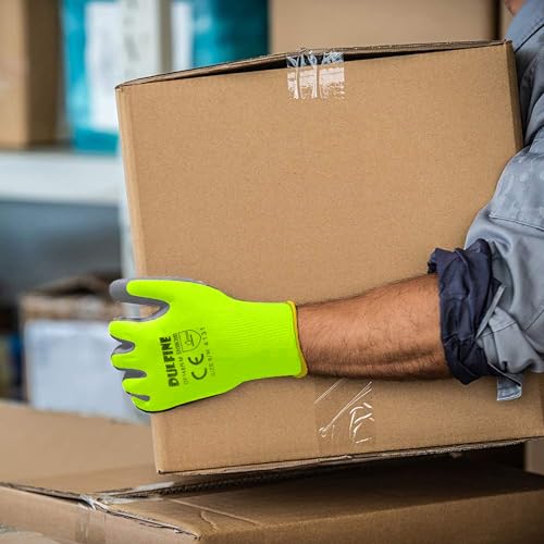 Safety Work Gloves for Men 60 Pairs (Yellow / X-Large)