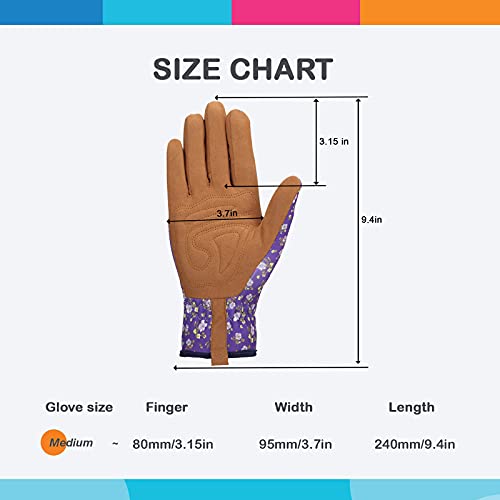 Gardening Gloves for Women (Purple)