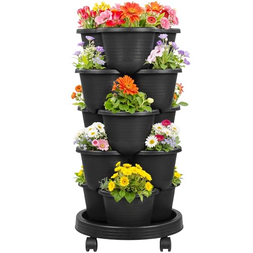 5 Tier Vertical Garden Planter (Black / 5 Tier)