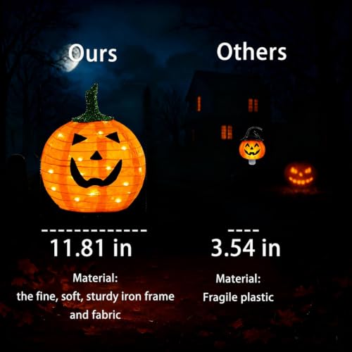 Solar Halloween Pumpkin Lights (Orange)