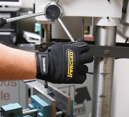 GUG04L General Utility Spandex Gloves (Black / Large (Pack of 1))
