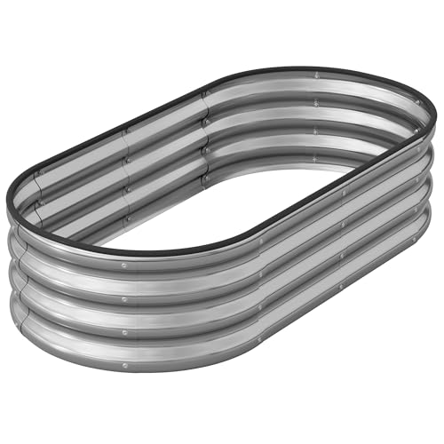 Metal Raised Garden Bed Kit (Silver / 4x2x1ft-1pcs)