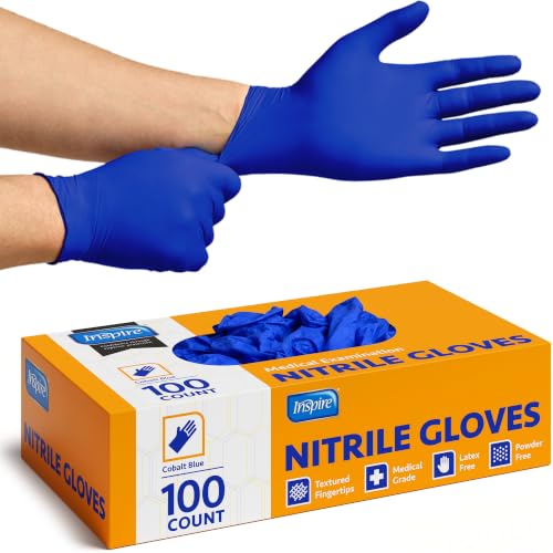 Cobalt Blue Nitrile Disposable Gloves (Small / Blue - Box of 100)