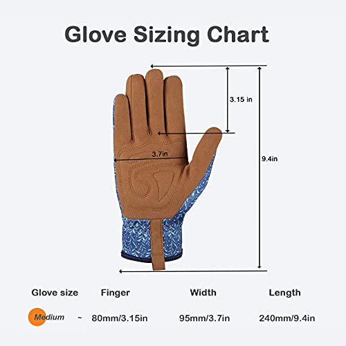Gardening Gloves for Women (D-blue)