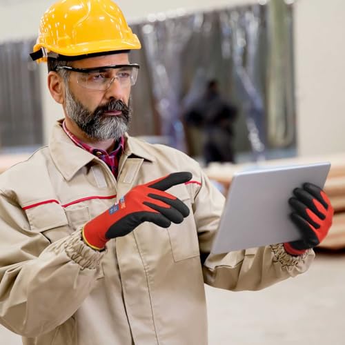 Safety Work Gloves (Red (Touch Screen) / Small)