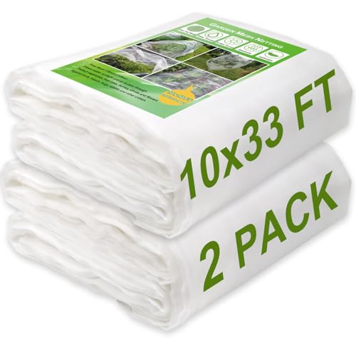 Thicker Garden Netting (2 Pack 10 x 33 FT)