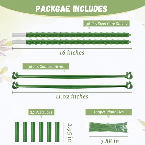 4 Pack Tomato Cage for Garden (Green 4 Pack / 48 Inches)