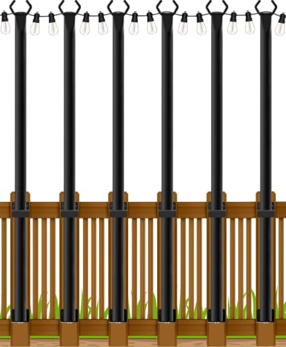 6 Pack 5Ft String Light Poles (6 Pack 5FT)