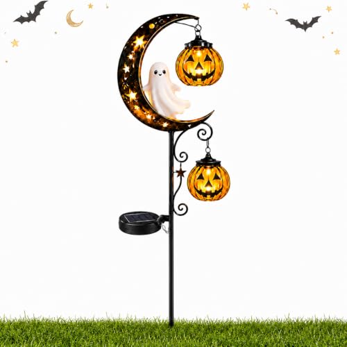Solar Halloween Black Cat Garden Stake Light