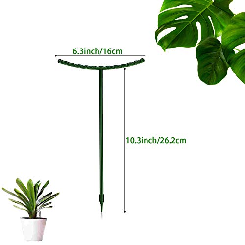 14Pcs Plant Support Stake Half Round Plant Support Ring Garden Flower Support for Tomato (6.3" x 10.3" / (16 x 26.2)cm & 14 Pcs)
