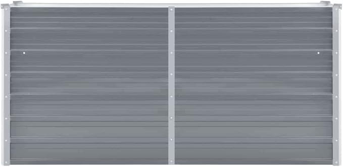 Garden Raised Bed,Garden Bed,Rectangular Planter,Raised Garden Beds Outdoor,Herb Garden Planter Outdoor,for Backyard,Patio,Balcony,Deck,Galvanized Steel 63"x15.7"x31.3" Gray