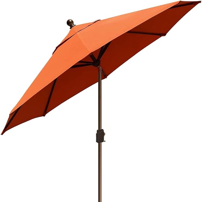 EliteShade USA 10-Year-Non-Fading 10Ft Market Umbrella Patio Umbrella Outdoor Table Umbrella with Ventilation, Rust