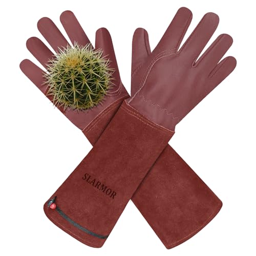 Gardening Gloves for Women Men (Brown / X-Small (Pack of 1))