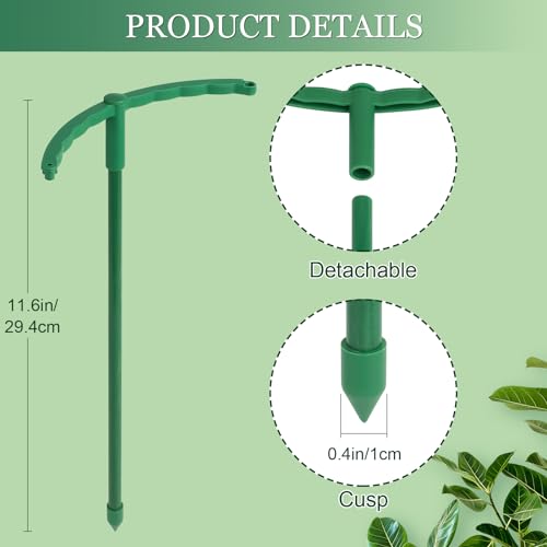 24Pcs Plant Support Stakes (green&24pcs)