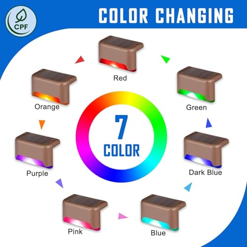 Color Changing Solar Deck Lights (16 / Color Changing)