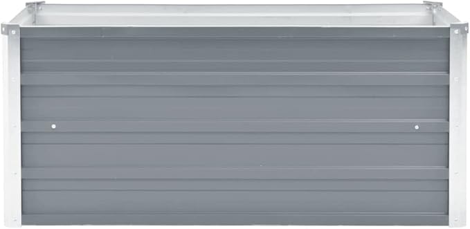 Garden Raised Bed,Garden Bed,Rectangular Planter,Raised Garden Beds Outdoor,Herb Garden Planter Outdoor,for Backyard,Patio,Balcony,Deck,Galvanized Steel 39.4"x15.7"x17.7" Gray