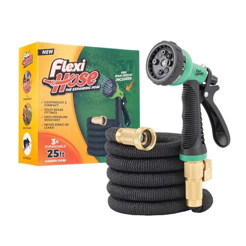 with 8 Function Nozzle (Black / 25ft)