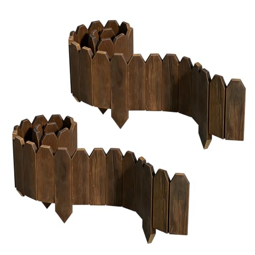 Wooden Garden Edging (2pcs)