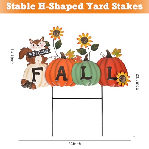 Fall Decorations Outdoor Garden Stakes