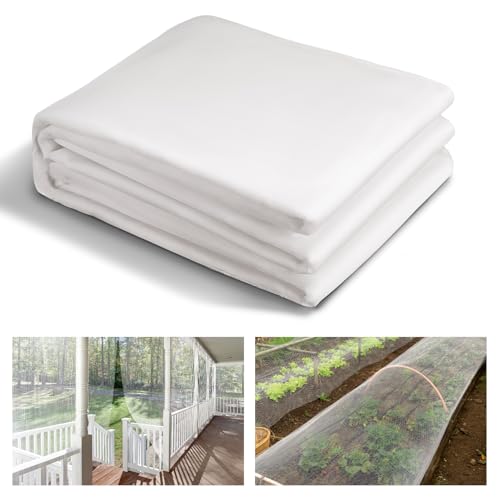 10x33ft Strong PP Nanocomposite Mosquito Net Garden Netting (White / 10x33 FT)