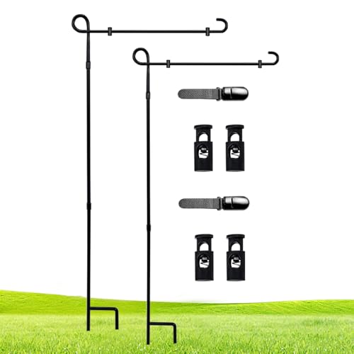 Garden Flag Stand Holder (Flagpole / 12x18 Inch)