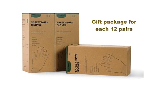Safety Work Gloves PU Coated (White / X-Large)