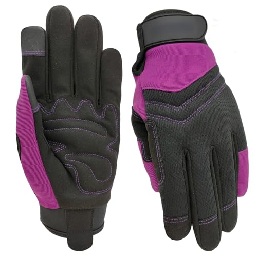 Outdoor Work Gloves Men (1 Pair Per Pack-purple Work Gloves / X-Large)