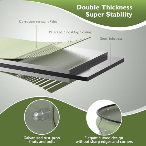 Raised Garden Bed Kit (Avocado Green / 4×2×1 ft)