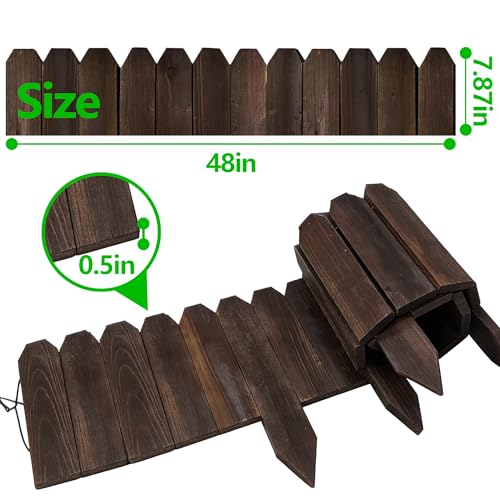 Wooden Garden Edging (2pcs)