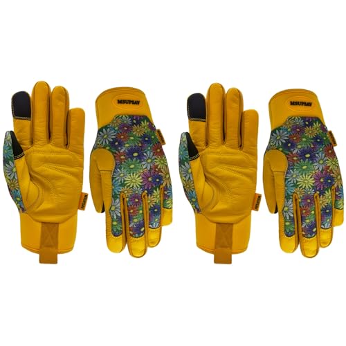 2 Pairs Gardening Gloves (2 Pairs Per Pack-colorful Flowers / Small)