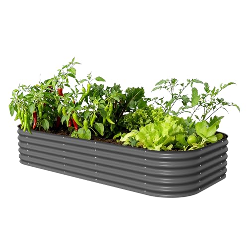 Raised Garden Bed Kit (Modern Gray / 17" Tall)