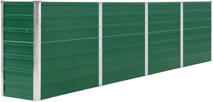 Raised Garden Bed Green Galvanized Steel Large Sturdy Decorative pots Flower pots Plant containers for Backyard Garden