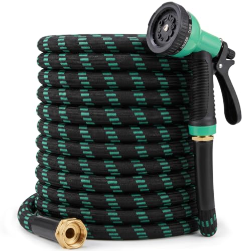 Garden Hose 100 ft (Black & Cyan / 100FT)