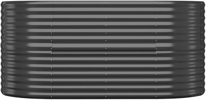 Garden Raised Bed,Freestanding Planters,Multifunctional High Beds,Balcony Planter Box,Plant Privacy Fence,Patio Raised Beds,for Vegetables,Flowers,Powder-coated Steel 59.8"x31.5"x26.8" Anthracite