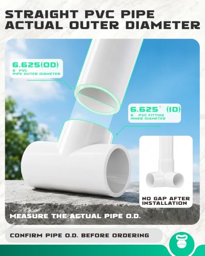 1 Pack 6 Inch PVC Pipe (6inch)