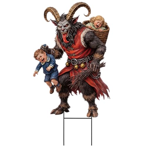 Christmas Outdoor Decor Krampus Metal Garden Stakes (Krampus)