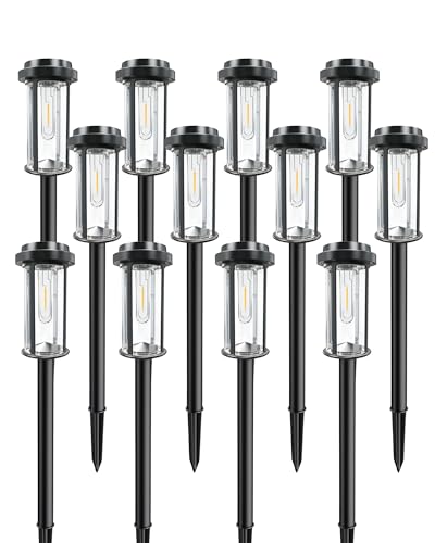 12 Pack Solar Lights Outdoor (12 Pack - White)