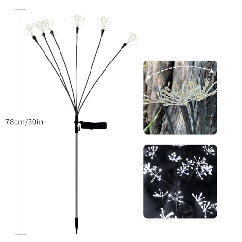 Solar Garden Lights (Cool White / 2 Pack)