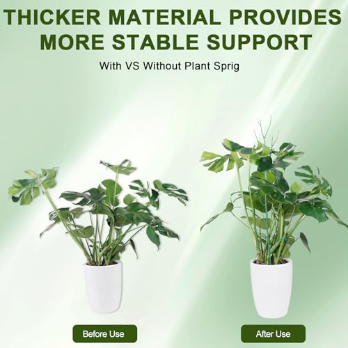 10 Pack Stackable Plant Support Stakes (39.5" - 10 Pack / Green)